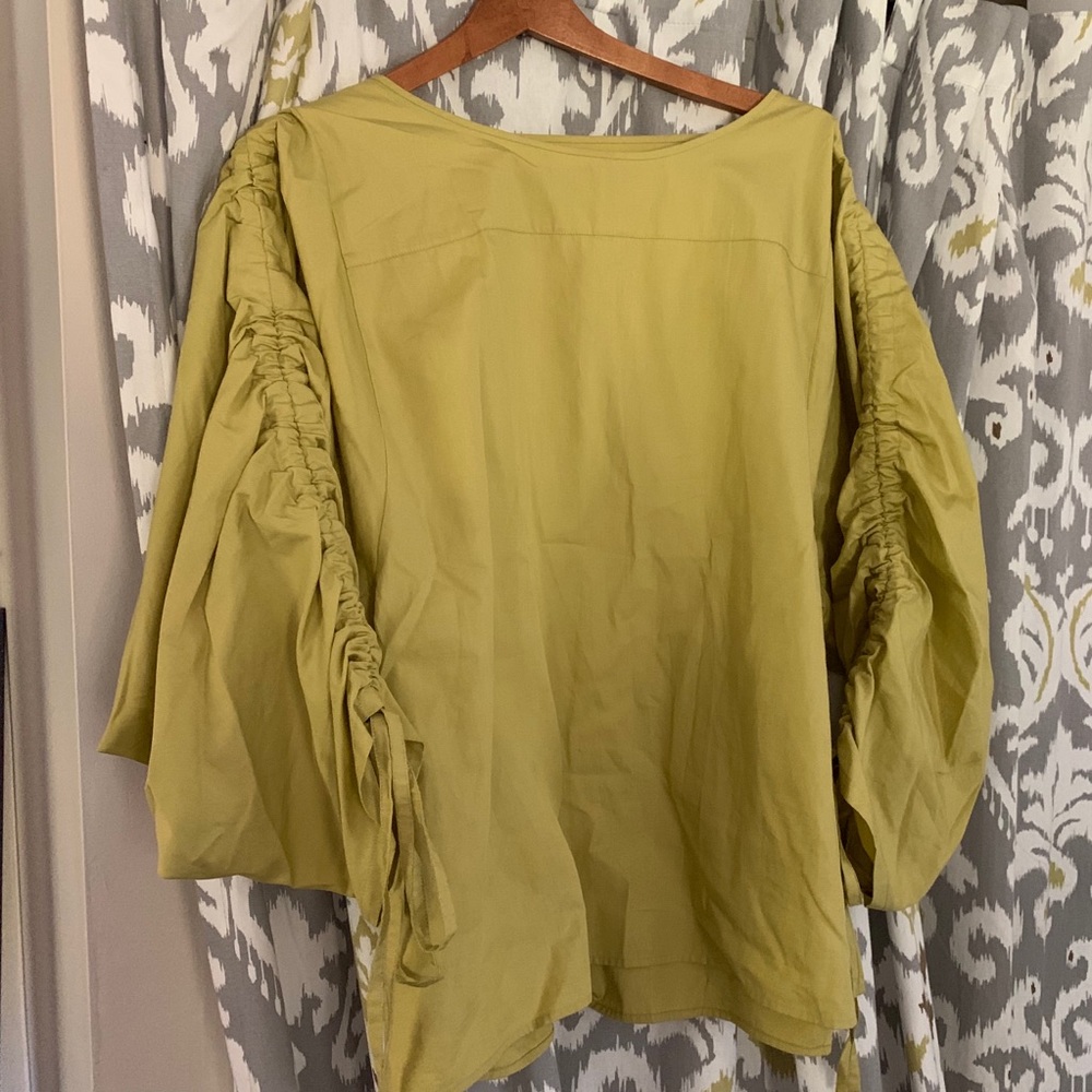 Marks & Spencer Chartreuse Ballon Blouse